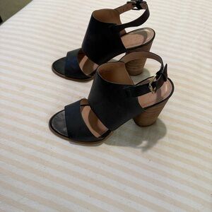 Caslon Black Open-Toe Heels